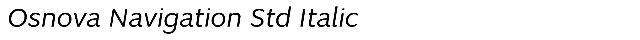 Osnova Navigation Std Italic image